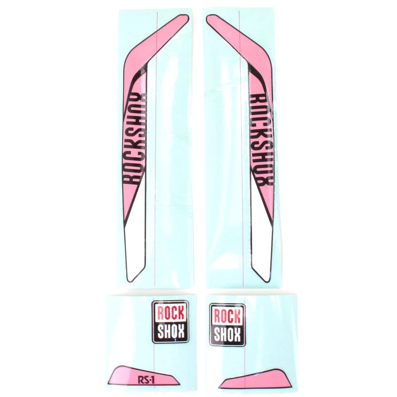 Genuine Factory Replacement RockShox RS-1 XX Decal Set // Pink/White