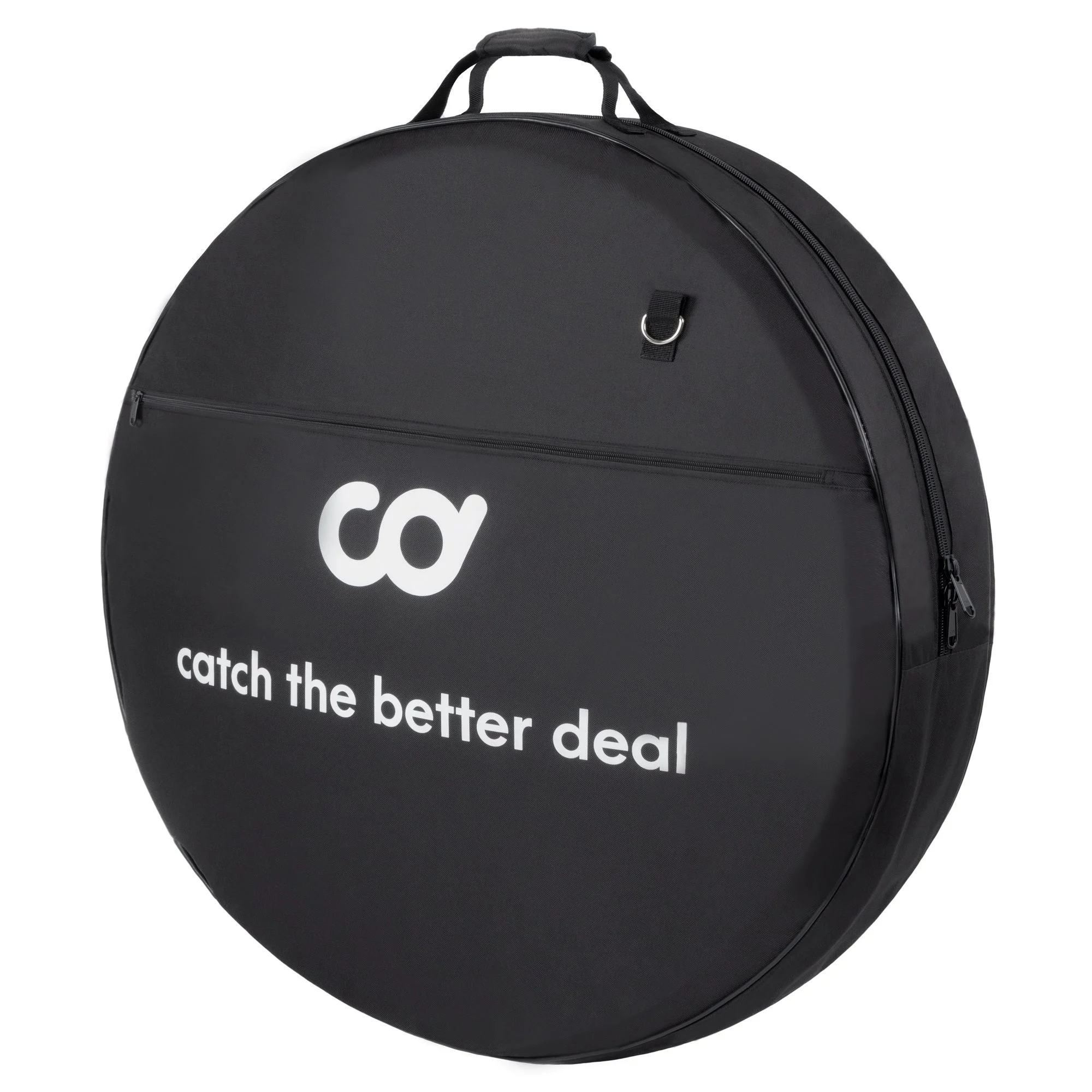 CyclingDeal Bike Bicycle Double Wheel Bag - Soft Foam Padded for 700c Road Bike & 26" 27.5" 29" MTB Wheel Set - Quality Nylon 600D with Detachable Shoulder Strap - Double Wheel Bag