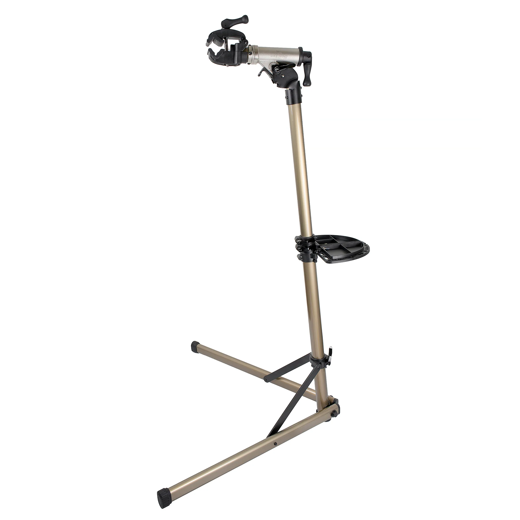 BikeHand Bike Repair Stand - Home Portable Bicycle Mechanics Workstand - for Mountain MTB Road Bikes Maintenance - Max. 110 lbs