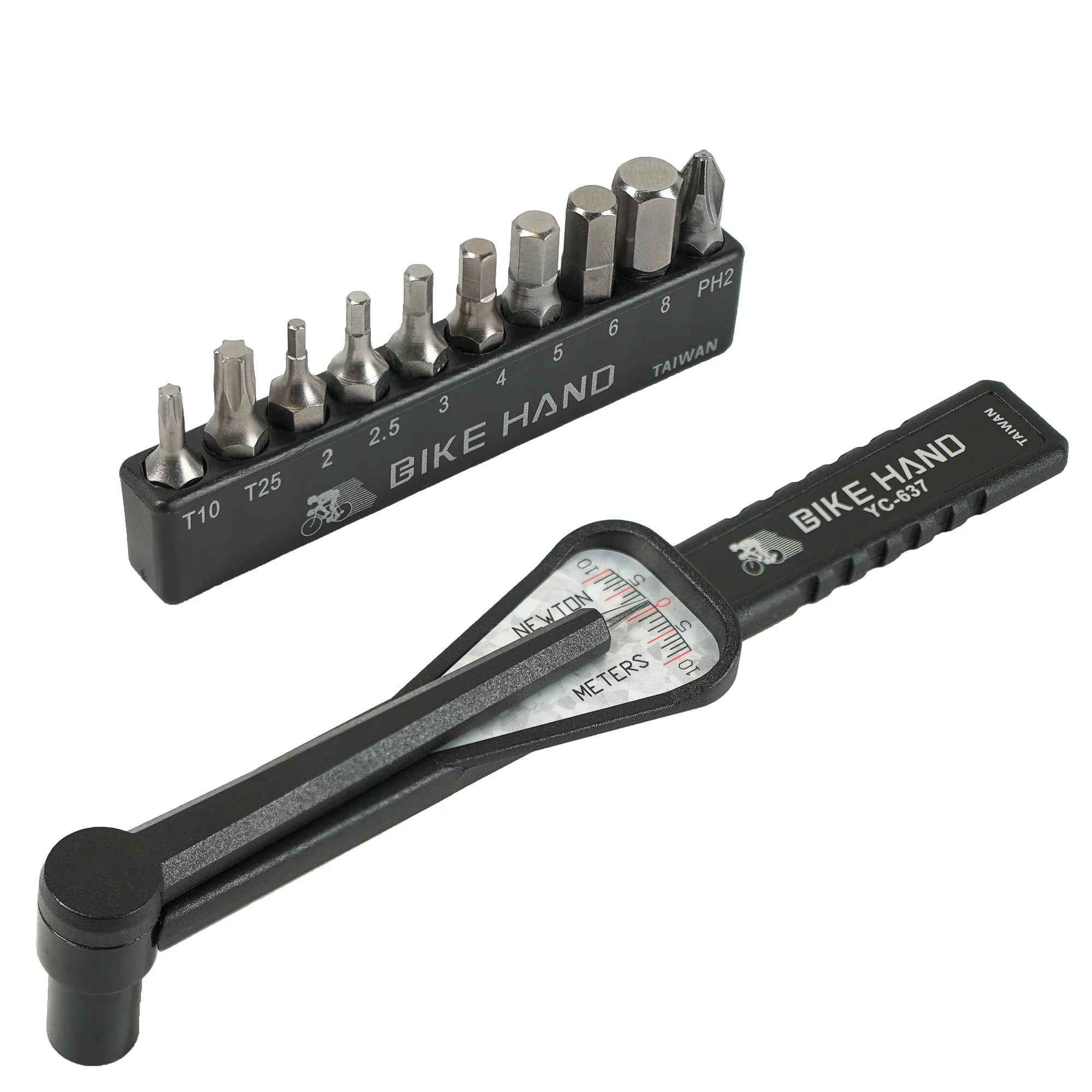 BikeHand Economical Bicycle Bike 1/4 Inch Driver - Torque Wrench Allen Key Tools Socket Set Kit 2-10Nm