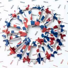 *AARN* direct mount 1x chainring (red white and blue camo)