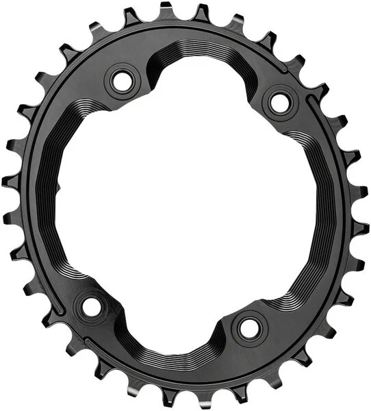 absoluteBLACKOval 96 BCD Asymmetric Chainring for Shimano XTR M9000