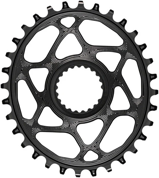 absoluteBLACKOval Direct Mount Chainring for Shimano Hyperglide+