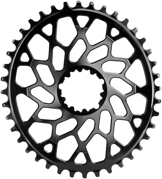 absoluteBLACKOval Direct Mount CX Chainring for SRAM 3-Bolt 6mm Offset