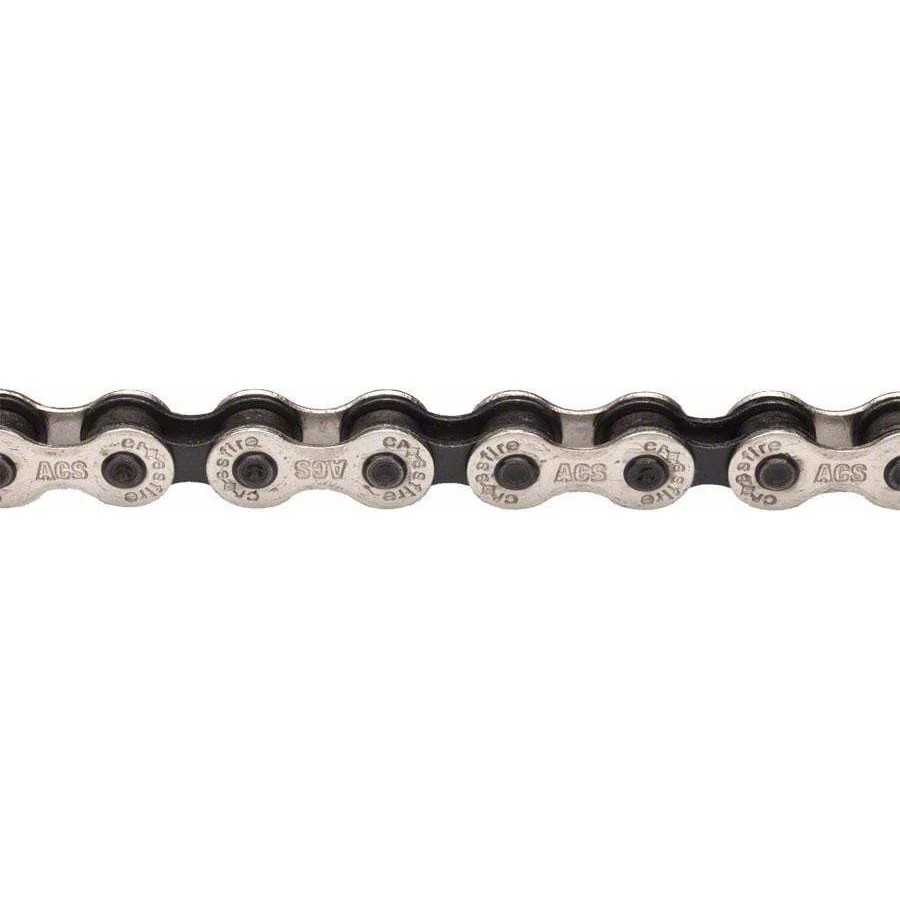 ACS Crossfire Chain - Single Speed 1/2" x 1/8", 106 Links, Silver