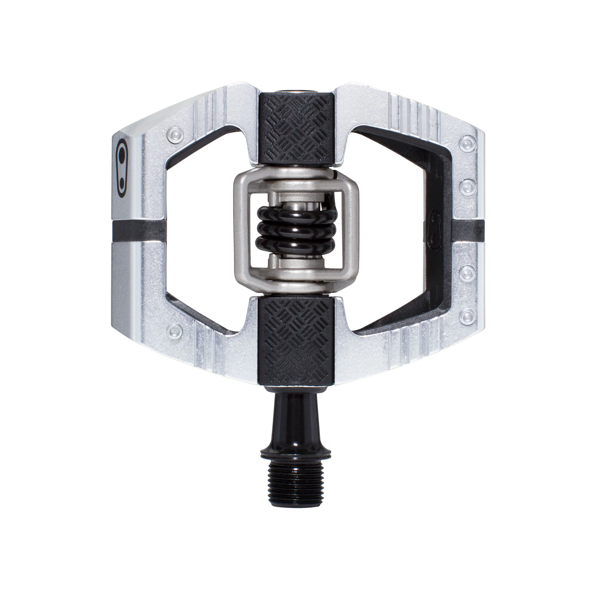 Crank Brothers Crankbrothers Mallet E LS Pedals - Dual Sided Clipless Platform Aluminum 9/16" High Polish Silver