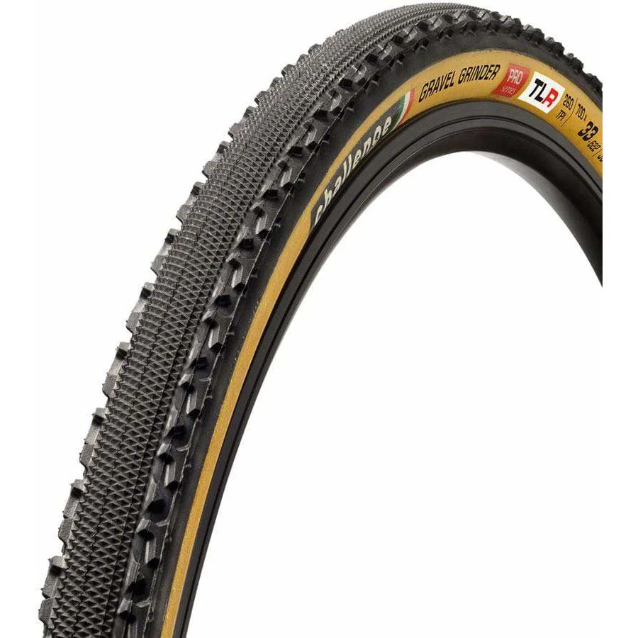 Challenge Gravel Grinder Pro Tire 700x33C Folding Tubeless Ready Smart SuperPoly PPS2 260TPI Tanwall