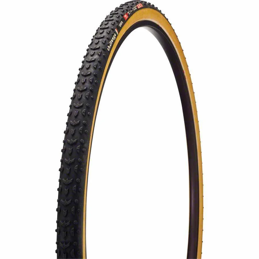 Challenge Grifo Pro Tire 700x33C Folding Clincher Natural SuperPoly PPS 300TPI Tanwall