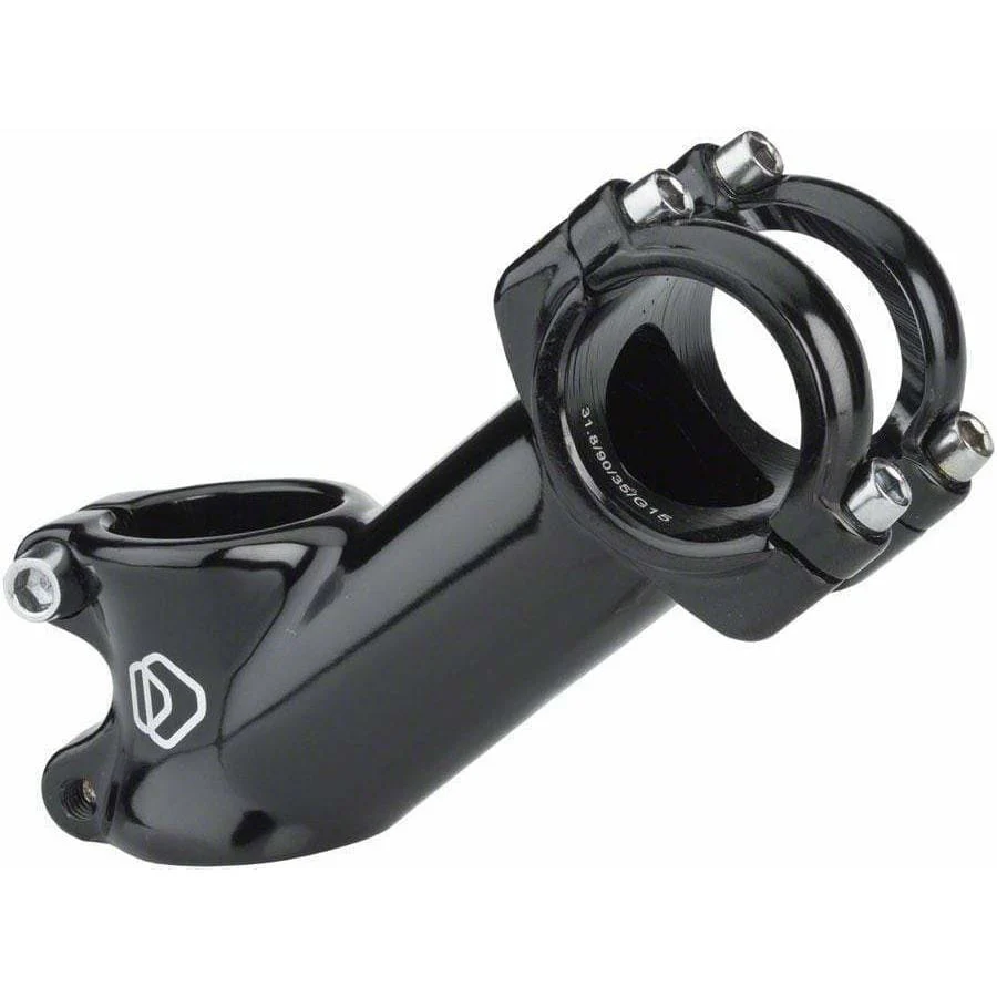 Dimension 31.8mm Threadless Alloy Upright Bike Stem (Black)