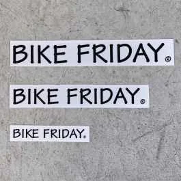*BIKE FRIDAY* logo decal (black)