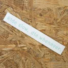 *STRIDSLAND* rsdw sticker (turquoise)