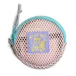 *BLUE LUG* coin pouch (mesh pink)