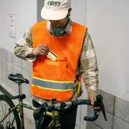 *BLUE LUG* kangaroo safety vest (orange)