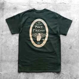 *BIKE FRIDAY* logo pocket t-shirt (forest green)