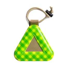 *BLUE LUG* FRIDAY triangle reflector (green/gingham)