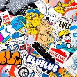 *BLUE LUG* 10 pcs sticker pack