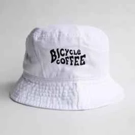 *BICYCLE COFFEE* wave logo hat (white)