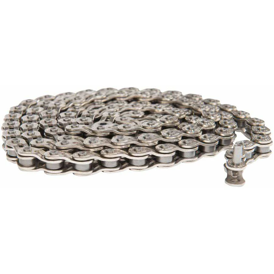 Eclat Stroke Chain - Single Speed 1/2" x 1/8", Half Link Chain, Silver
