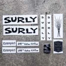 *SURLY* krampus new frame decal set (black)