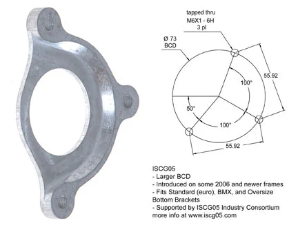 e*thirteenISCG-05 to BB Adapter Plate