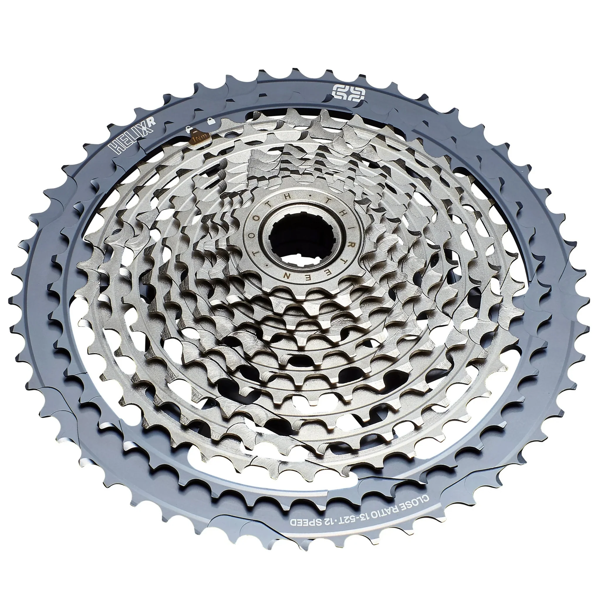 E*thirteen Helix Race Cassette - 12-Speed 13-52t Gray