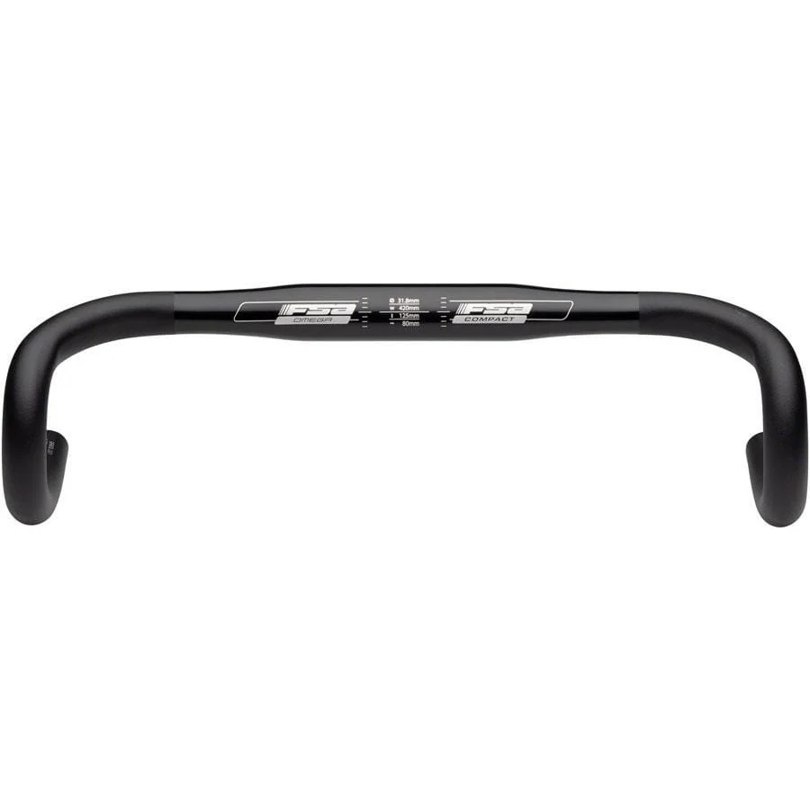 FSA Omega Compact 31.8mm Drop Bike Handlebar - Aluminum