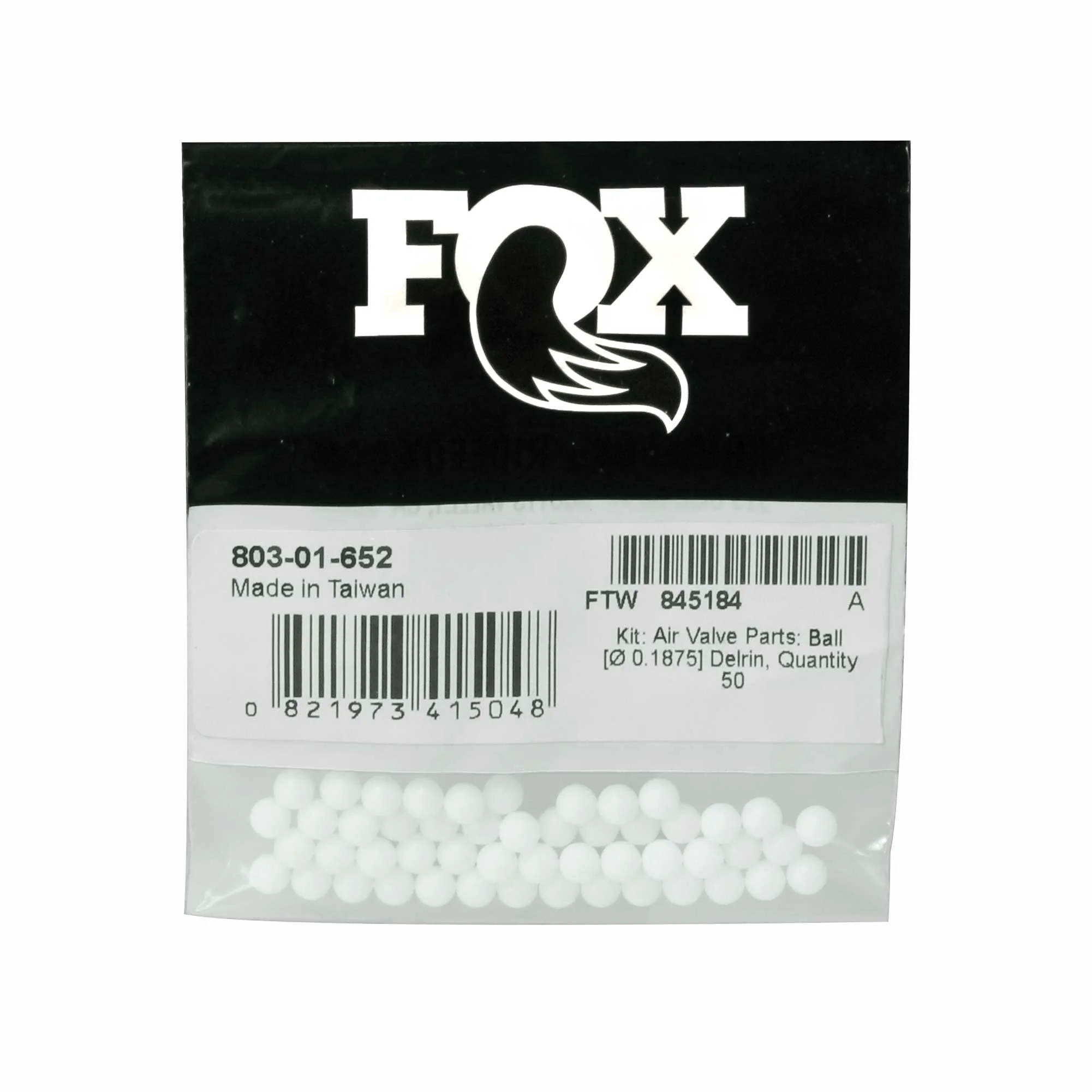 Fox Shox FOX Air Valve Ball - .1875" Derlin QTY 50