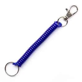 *SUPER COIL* clip on key coil (blue)