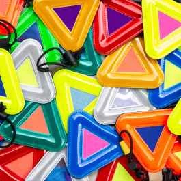 *BLUE LUG* triangle reflector (assort)