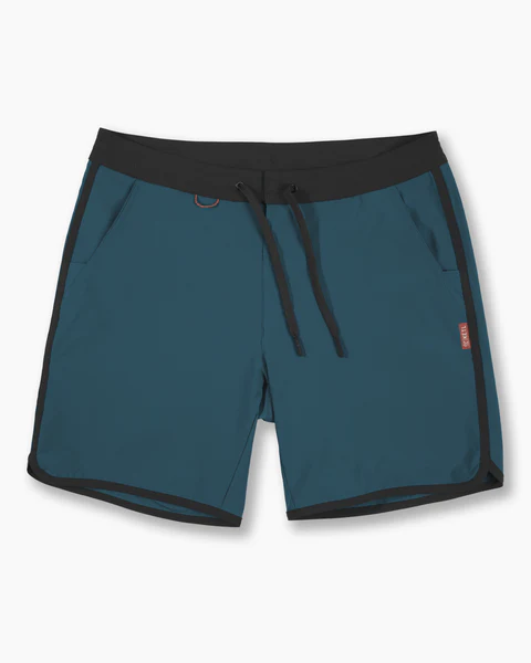 KETL Mtn Alpine Dip-N-More 7" Boardshorts - Quick Dry, Rear Zipper Pocket Men's Swim Trunks Made For Travel Navy Men's