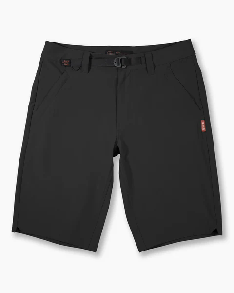 KETL Mtn Virtue Hybrid Shorts V3 12" Inseam: Swim, Hike, Travel, Lounge, Bike - Men's Hiking Chino Style Lightweight Black