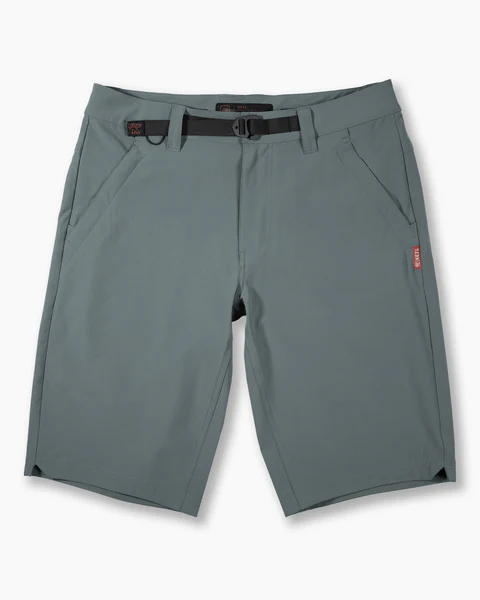 KETL Mtn Virtue Hybrid Shorts V3 12" Inseam: Swim, Hike, Travel, Lounge, Bike - Men's Hiking Chino Style Lightweight Blue Fog