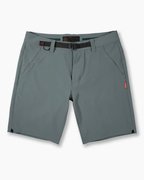 KETL Mtn Virtue Hybrid Shorts V3 9" Inseam: Swim, Hike, Travel, Lounge, Bike - Men's Hiking Chino Style Lightweight Blue Fog