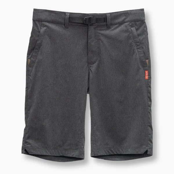 KETL Mtn Virtue Hybrid Shorts V3 12" Inseam: Swim, Hike, Travel, Lounge, Bike - Men's Hiking Chino Style Lightweight Charcoal