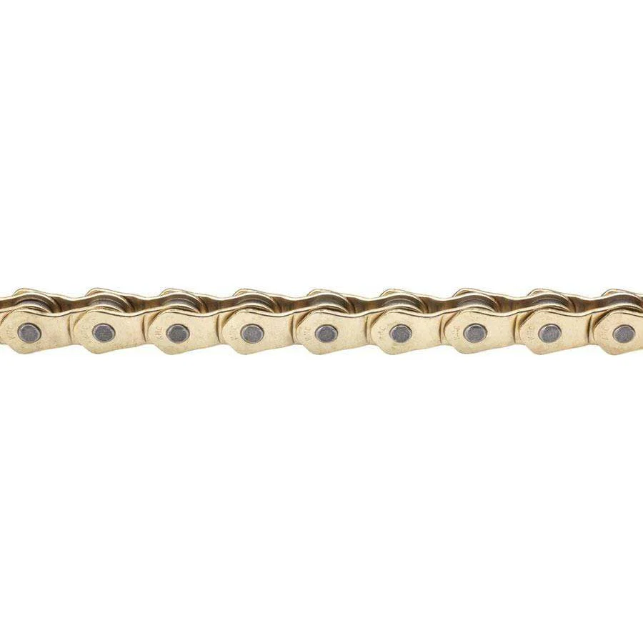KMC HL1 Narrow Chain - Single Speed 3/32" 100 Links Half Link Chain Gold