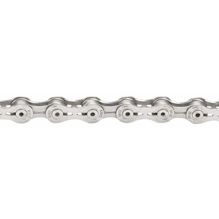 KMC X10SL 10-Speed Bike Chain, 116 Links, Silver