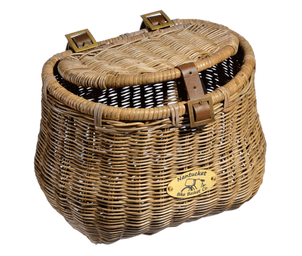 Nantucket Bike BasketMadaket Creel Basket w/Lid