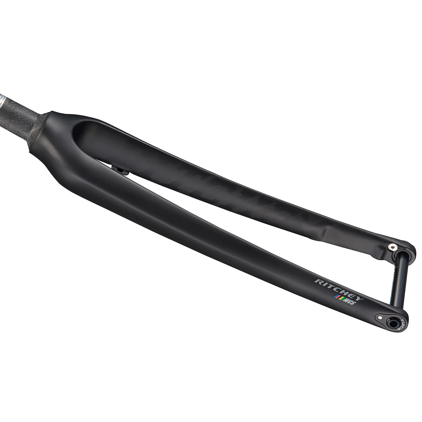 Ritchey WCS Carbon Cross Disc Fork - Tapered 45mm Rake 12mm Thru Axle Flat Mount 2020 Model Matte Carbon