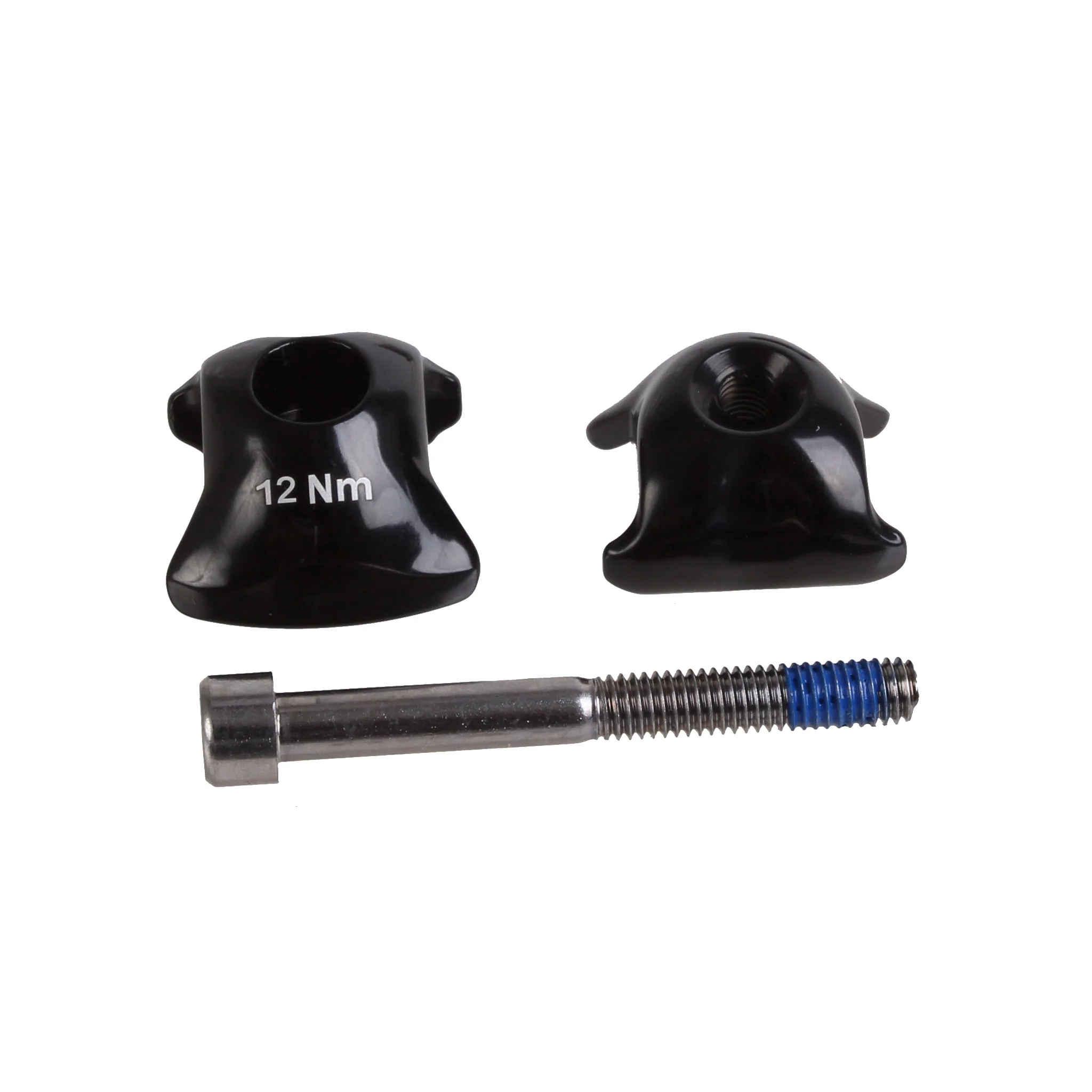 Ritchey WCS 1-Bolt Seatpost Saddle Rail Clamp - Outer Plates For Alloy Posts 7 x 7mm Rails BLK