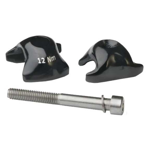 Ritchey WCS 1-Bolt Seatpost Saddle Rail Clamp - Outer Plates For Carbon Posts 8 x 8.5mm Rails BLK