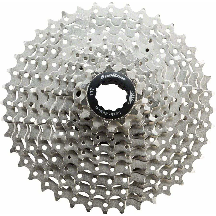 SunRace MS3 10 Speed Cassette, 11-40t, Silver