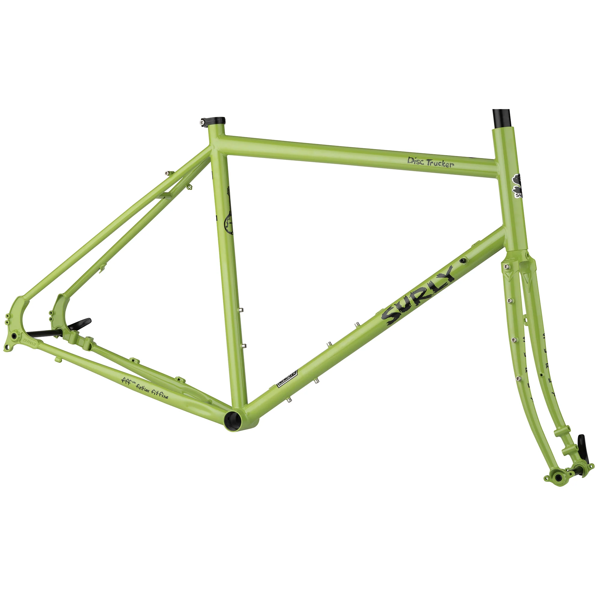Disc Trucker 700c Frameset - Pea Lime Soup