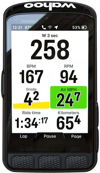 New! Wahoo Fitness Elemnt ACE GPS Cycling Bike Computer 208g Wind Sensor