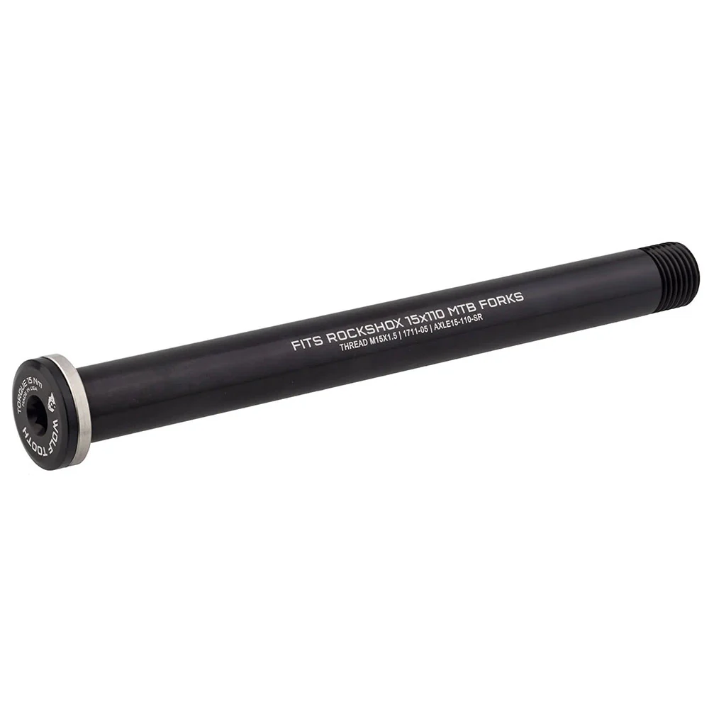 Wolf Tooth Front Thru Axle - RockShox 15 x 110mm Black