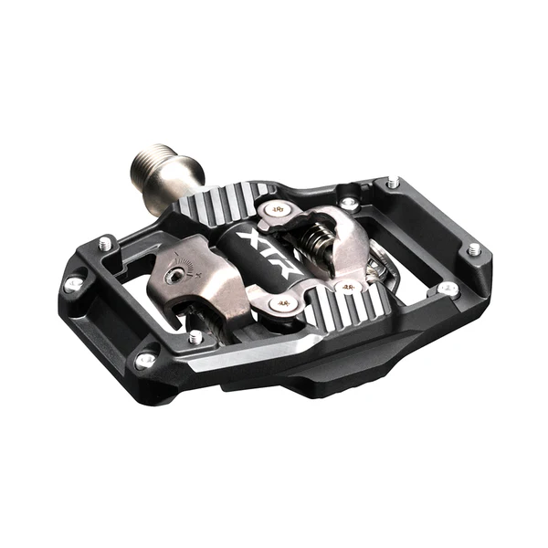 Shimano XTR M9220 Clipless SPD Pedals with Cleats, Black / Silver (CL-MT001)