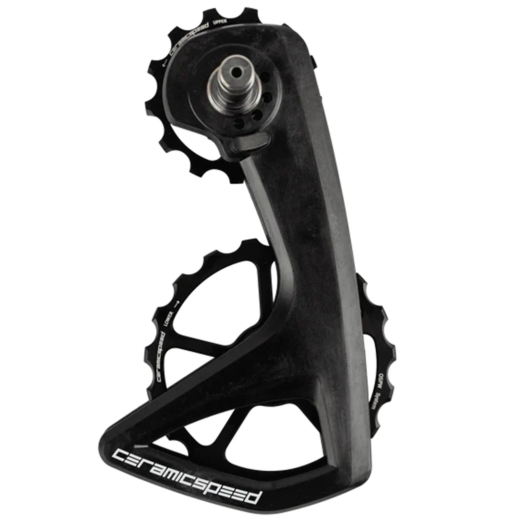 CeramicSpeed OSPW RS Pulley Wheel System Shimano Dura-Ace 9250/Ultegra 8150- Aluminum Pulley Carbon Cage BLK
